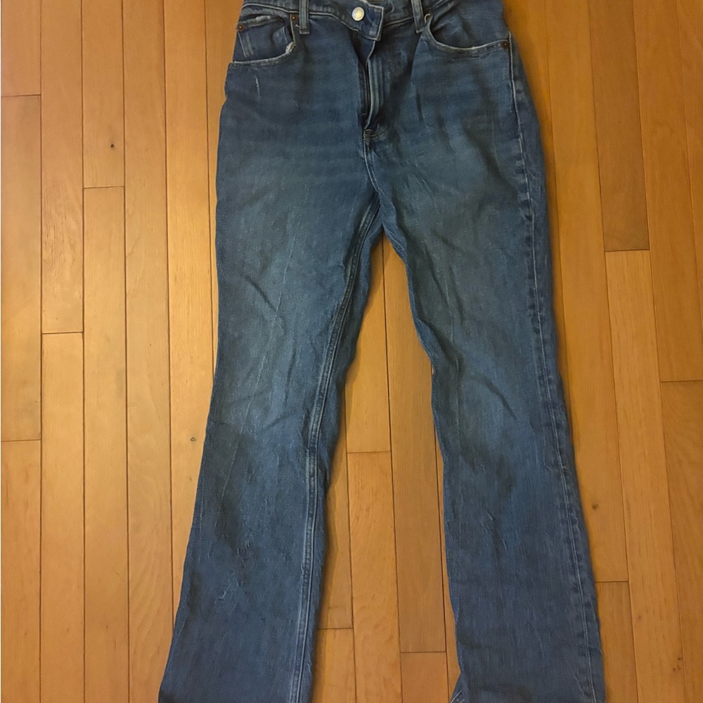 Abercrombie & Fitch 70s Medium Blue Flare Jeans